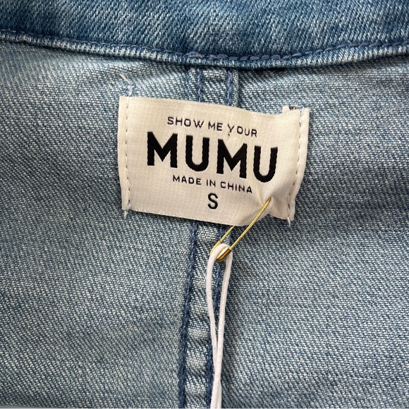 Show Me Your MuMu Emery Jumpsuit French Blue Size Small - Picture 5 of 5